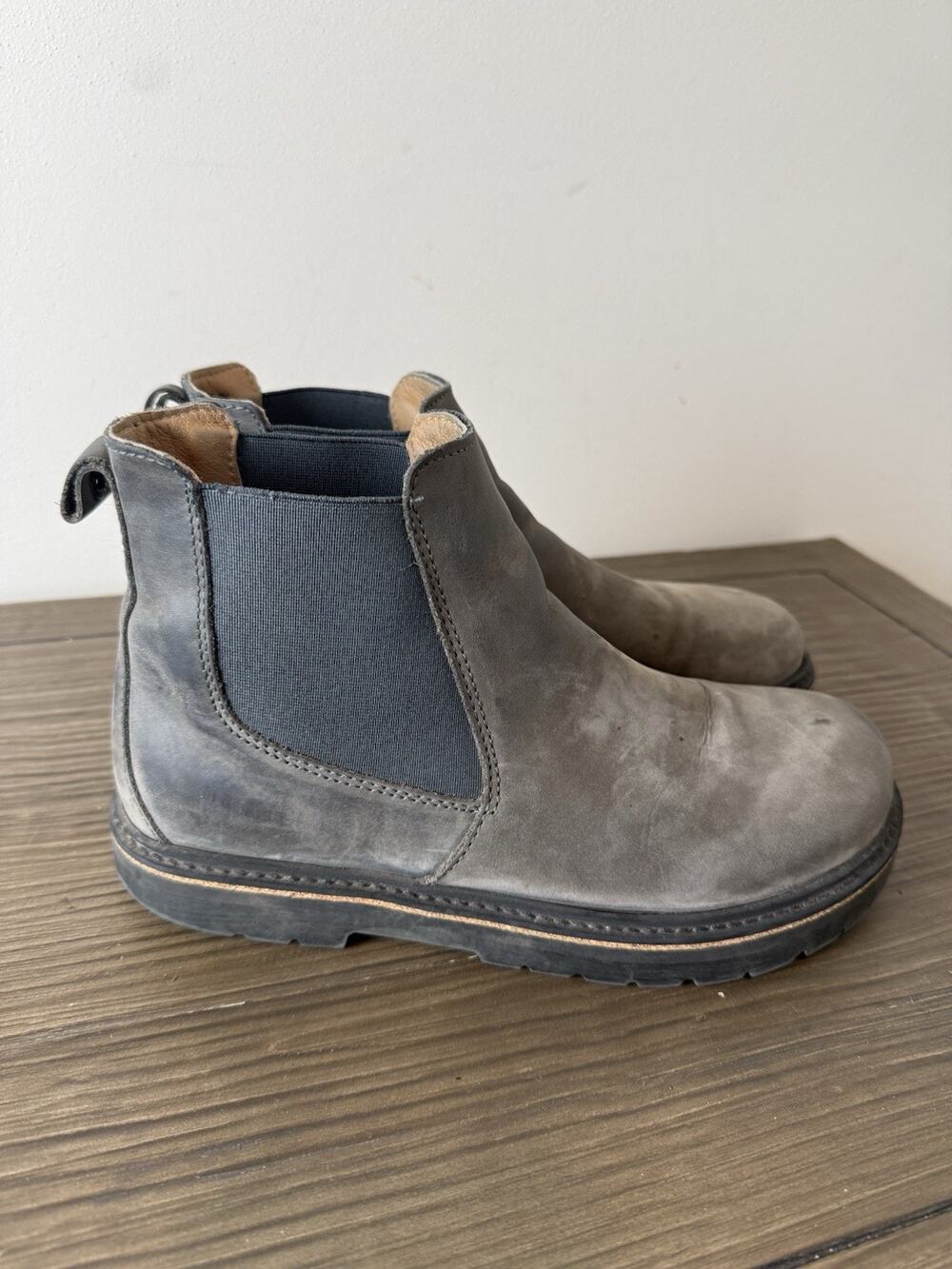 Birkenstock Stalon Chelsea Boots Graphite Gray Sz 38 US 7.5